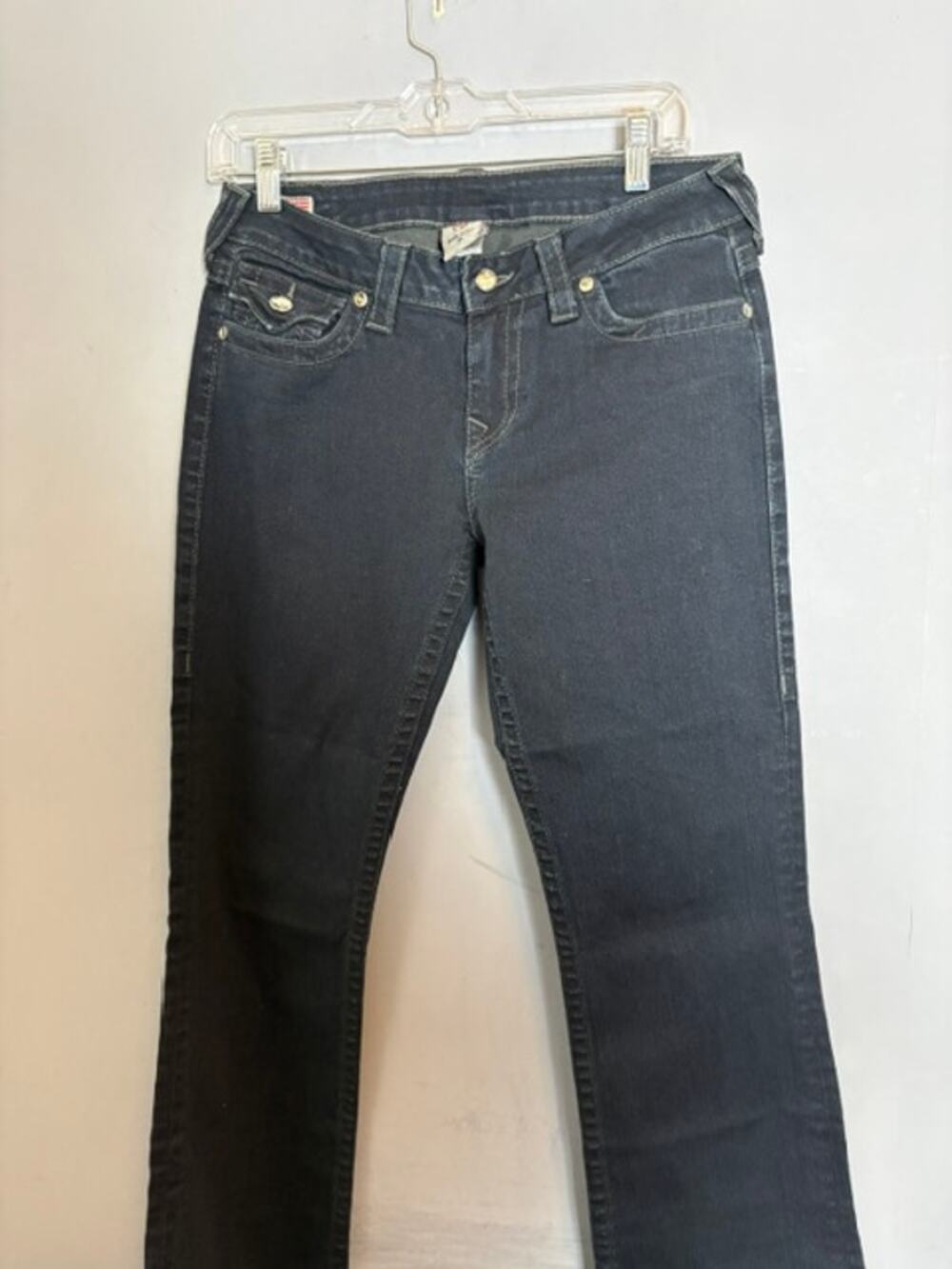 True Religion Womens Becky Bootcut Jeans Dark Wash Y2K USA Size 30